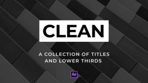 Clean Titles and Lower Thirds Video Displays template preview