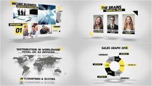 Videohive Clean Corporate Presentation Video Displays template preview