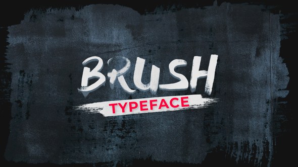 Videohive Brush Animated Font 56081294 Titles template preview