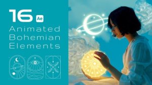 Videohive 16 Animated Bohemian Elements Elements template preview