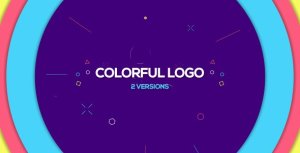 Colorful Logo Video Displays template preview
