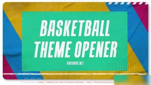 Videohive Basketball Theme Opener Openers template preview