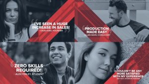 Videohive Upbeat Testimonials Openers template preview