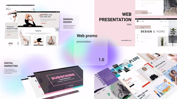 Videohive Web Promo Minimal Transparency Product Promo template preview