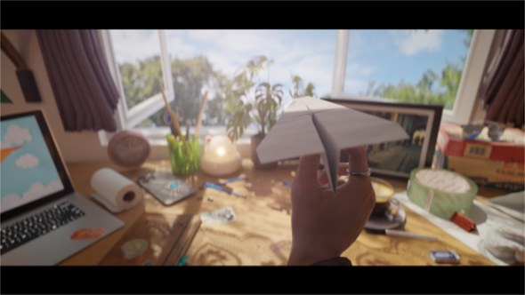 Videohive Paper Plane Logo Reveal Logo Stings template preview
