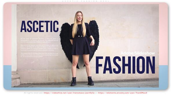 Videohive Ascetic Fashion Reel Broadcast-packages template preview