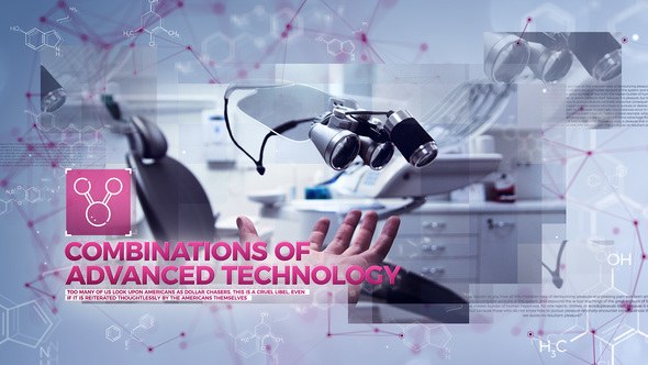 Videohive Scientific Slideshow Video Displays template preview