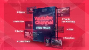 Videohive Saber Light Youtube Channel Broadcast-packages template preview