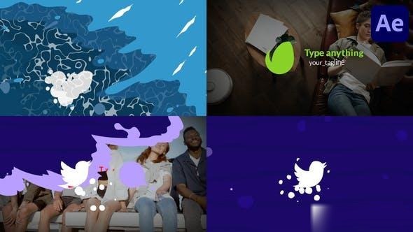 Videohive Cartoon Liquid Logo Opener for After Effects 38230162 Logo Stings template preview