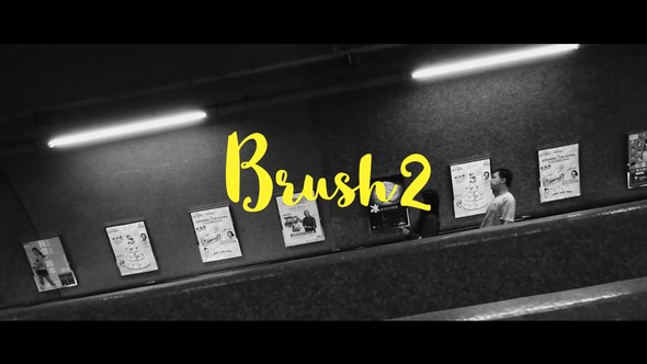 Brush 2- Handwritten Animated Typefaces Video Displays template preview