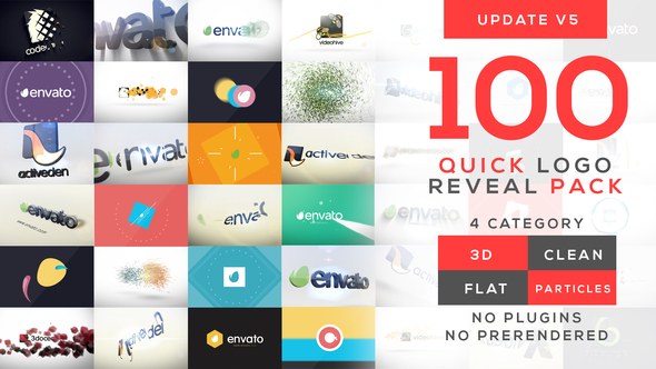 Videohive Quick Logo Reveal Pack v5 - After Effects Project Logo Stings template preview