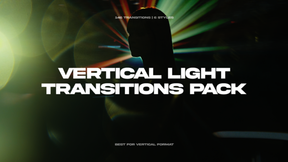 Videohive Vertical Light Transitions Pack Elements template preview