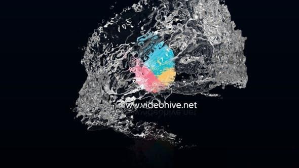 Videohive Water Swirl Logo reveal Logo Stings template preview