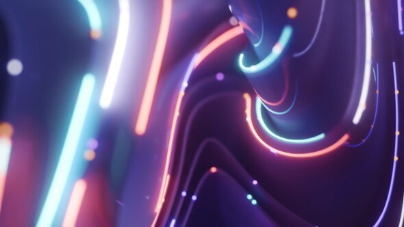 Videohive Neon Waves Logo Openers template preview