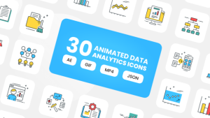 Videohive Animated Data Analytics Icons Elements template preview