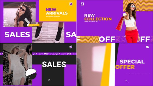 Videohive Poster Animation | Colorful Fashion Sale 37497507 Product Promo template preview