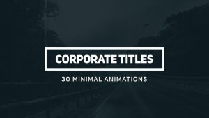 Corporate Titles Video Displays template preview