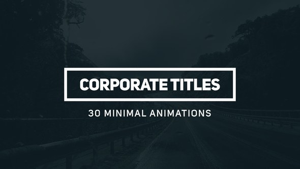 Corporate Titles Video Displays template preview