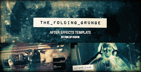 Videohive The Folding Grunge Openers template preview