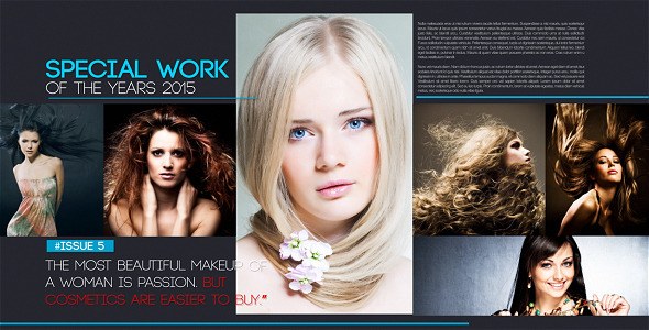 Videohive Magazine Layout Video Displays template preview