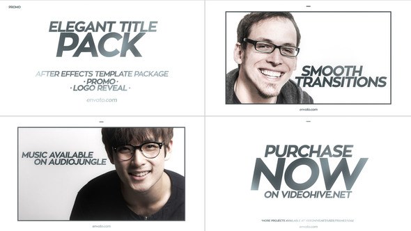 Elegant Title Pack Video Displays template preview