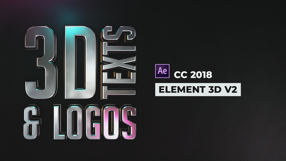 Videohive Stylish 3D Texts and Logos Titles template preview