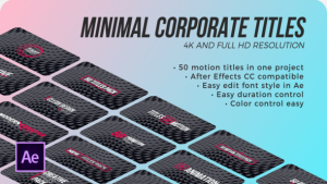 Videohive Titles Minimal Corporate | After Effects Titles template preview