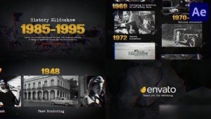 Videohive Black History Slideshow for After Effects Openers template preview