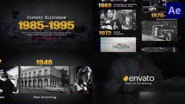 Videohive Black History Slideshow for After Effects Openers template preview