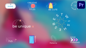 Creative Titles for Premiere Pro Premiere Pro template preview