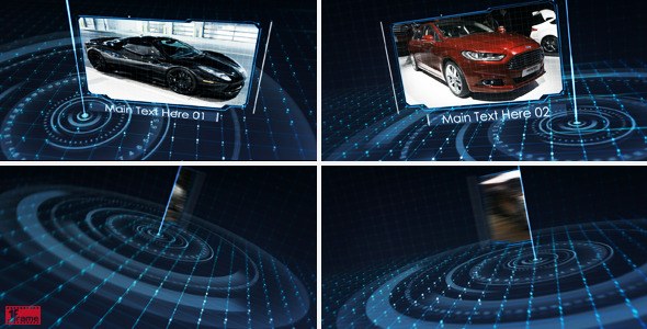 Tech Grid Show Video Displays template preview