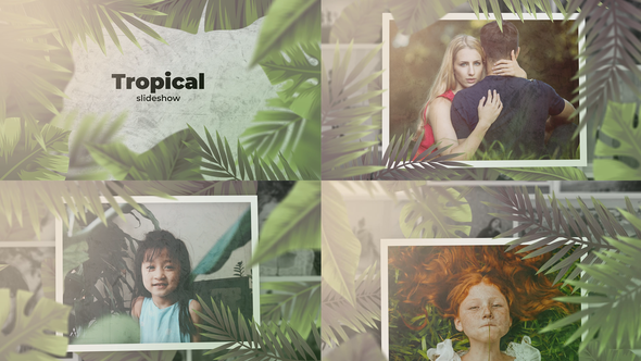 Videohive Tropical Slideshow Video Displays template preview