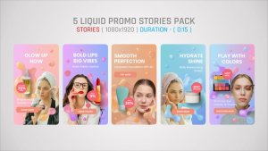 Videohive Liquid Promo Stories Pack Product Promo template preview