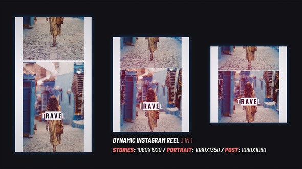 Videohive Dynamic Instagram Reel Openers template preview