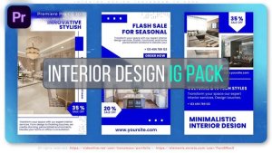 Interior Design Instagram 10 PACK Premiere Pro template preview