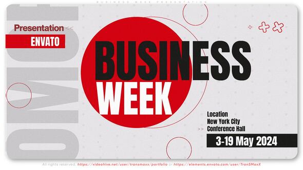 Videohive Business Week Presentation Openers template preview