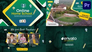 Online Home School for Premiere Pro Premiere Pro template preview
