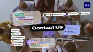 Videohive Contact Information 58850011 Elements template preview