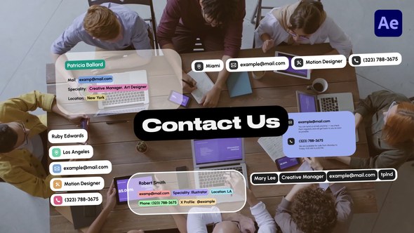 Videohive Contact Information 58850011 Elements template preview