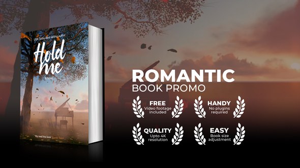Videohive Romantic Book Promo Product Promo template preview