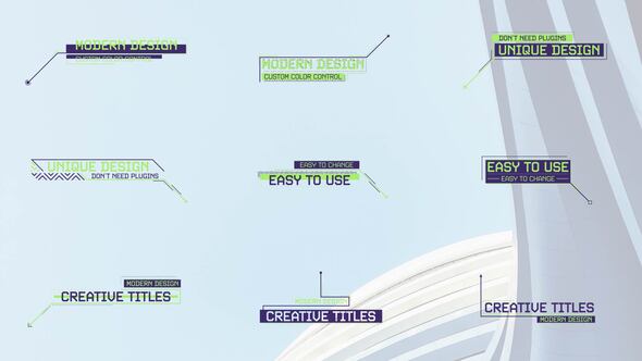 Videohive Modern Callout Titles Titles template preview