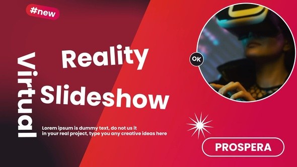 Videohive Virtual Reality Slideshow Video Displays template preview