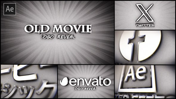 Videohive Old Movie and Classic TV Show Logo Logo Stings template preview