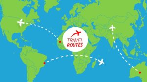 Travel Routes Maker Video Displays template preview