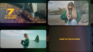 Videohive Cinematic Frames - 8mm Frames Video Displays template preview