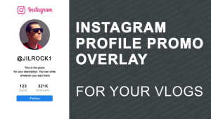 Instagram Profile Promo Overlay Video Displays template preview