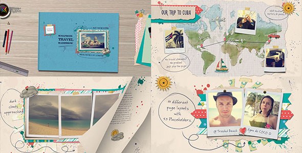 Videohive Travel Slideshow 13268625 Video Displays template preview