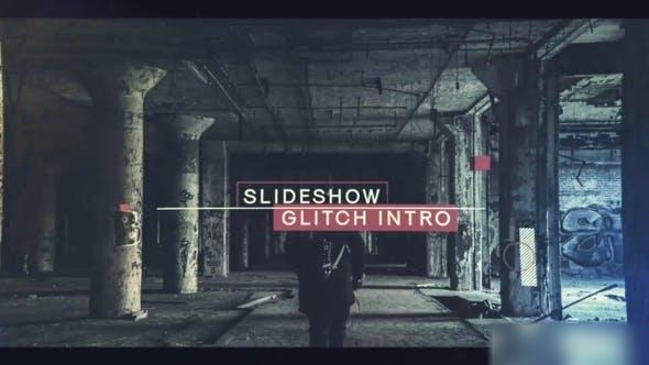 Videohive Slideshow Glitch Intro Openers template preview