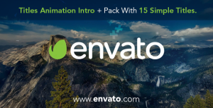 Titles Animation Intro and Pack With 15 Simple Titles Video Displays template preview