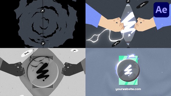 Videohive Torn Fabric Cartoon Opener | After Effects Openers template preview